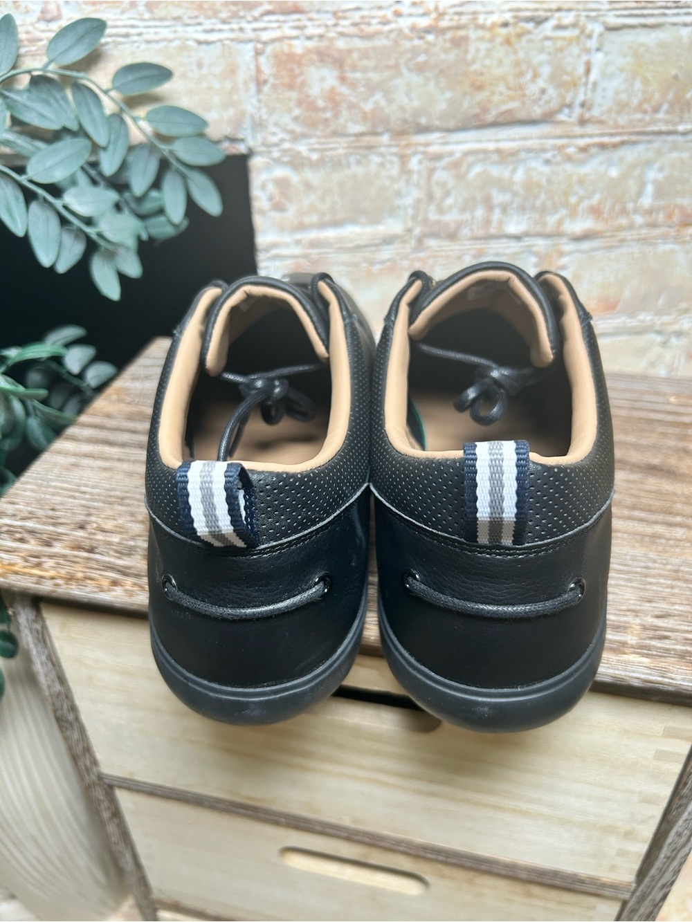 Lacoste Bayliss Leather Sneakers Black Men’s 13 NWT old money #9 - Picture 5 of 12